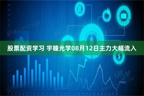 股票配资学习 宇瞳光学08月12日主力大幅流入