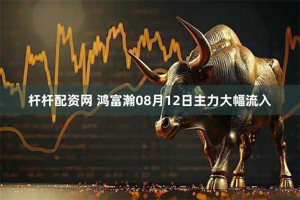 杆杆配资网 鸿富瀚08月12日主力大幅流入
